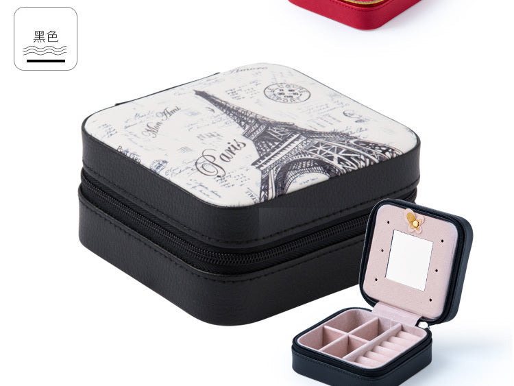 Jewelry Organizer Box PU Leather Travel Makeup