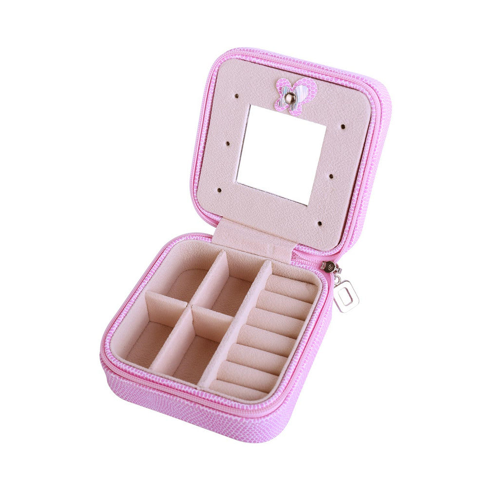 Jewelry Organizer Box PU Leather Travel Makeup