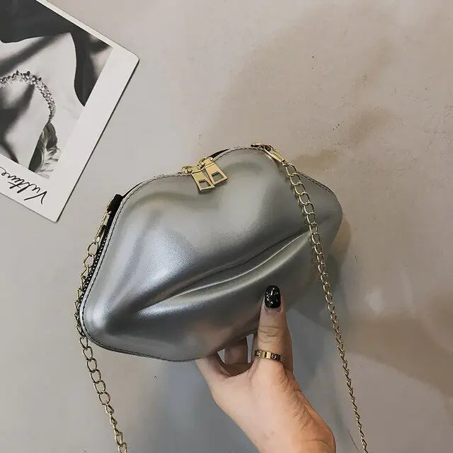 Fashion All-match  Shoulder Bag PU Solid Color Zipper Crossbody Patent Leather