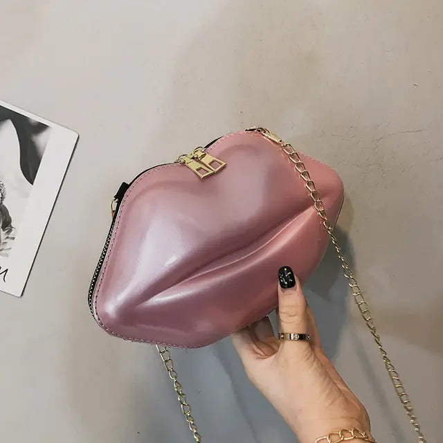 Fashion All-match  Shoulder Bag PU Solid Color Zipper Crossbody Patent Leather