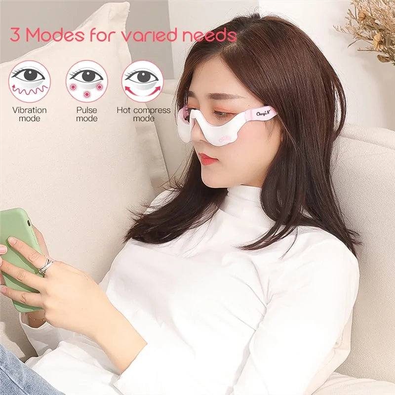 3D EMS Eye Relax Massager: Heating Therapy for Fatigue Relief